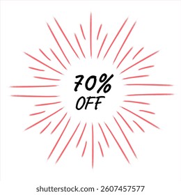 70 percent off with brush vector creative background
Vector background discount, sale, promotion