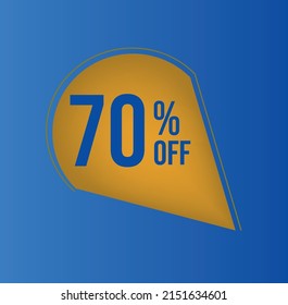 70 percent off for great deals