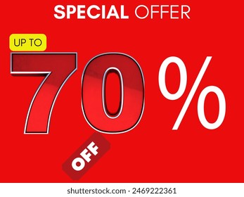 up to 70 percent off special offer