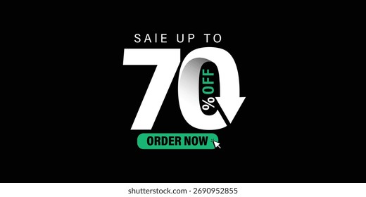 70%% OFF Vetor Illustration, , Salvar oferta, banner de venda isolada, Projeto de banner de oferta, Banner de desconto, Projeto de pôster de oferta especial, etiqueta de preço 