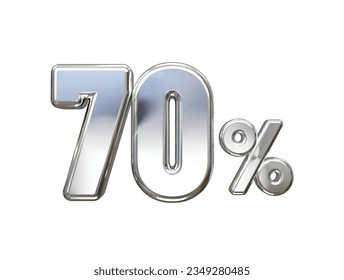 70 percent off vector text effect 3d rendering gold