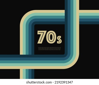 70 s Retro Seamless rainbow stripes. Vector stock illustration.