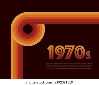 Rayas de arco iris retro Seamless 70. Ilustración de material vectorial.