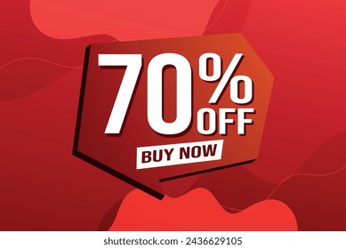 70% seventy percent off buy now poster banner graphic design icon logo sign symbol social media website coupon

