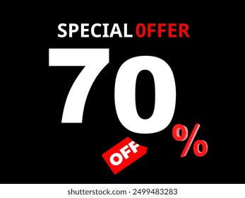 70 % speclal offer Illustration