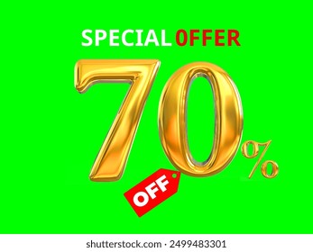 70 % speclal offer Illustration