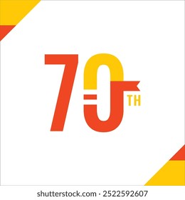 70. Spaß Zahl Jubiläum Feier Design Illustration Kollektion