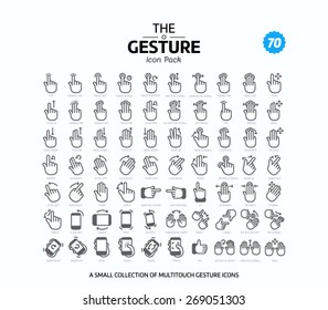 70 Vector line icons set for web design and user interface in applications made in flat graphic style. Nice detail and easily identifiable. Ideal for clean design.