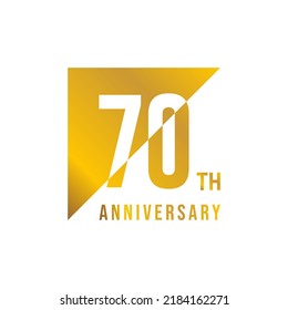 70 year anniversary design template. vector template illustration