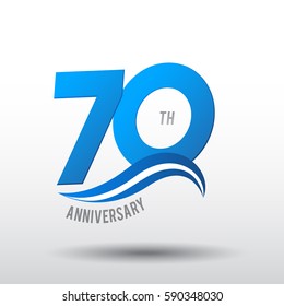 70 Years Anniversary Celebration Design.