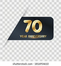 70 Years Anniversary Celebration Vector Template Design Illustration