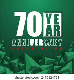 70 Years anniversary elebration vetor template design illustration