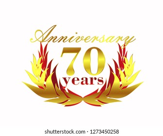 70 years anniversary icon