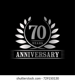70 years anniversary logo template. 