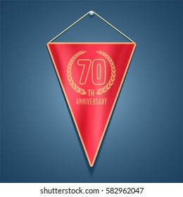 70 years anniversary vector icon,  logo. Graphic design element for decoration for 70th anniversary card