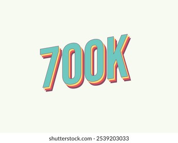 700 mil Obrigado seguidores, Assinantes atividades de mídia social. Curtir, comentar, compartilhar