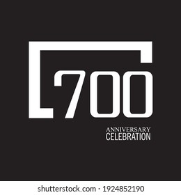 700 YEAR ANNIVERSARY CELEBRATION VECTOR DESIGN TEMPLATE ILLUSTRATION