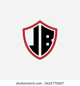 709 escudo logotipo forma letra alfabeto aprendizagem J B