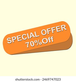 70%off big sale offer shopping banner