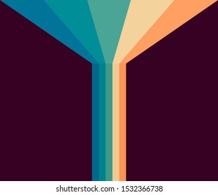 70s, 1970 abstract vector stock retro lines background. Vector illustration.