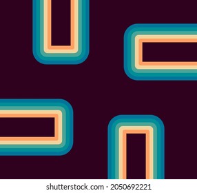 70's, 1970 abstract vectorial stock de líneas retro fondo. Ilustración del vector