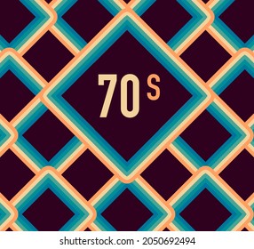 70's, 1970 abstract vectorial stock de líneas retro fondo. Ilustración del vector