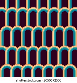 70's, 1970 abstract vectorial stock de líneas retro fondo. Ilustración del vector