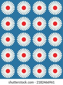 70's 60's Retro Seamless Pattern. Vector illustration.