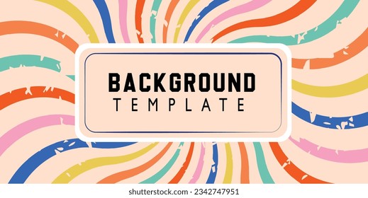 70s colorful retro theme background