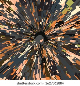 70s Vintage Boom Comic Explosions Template