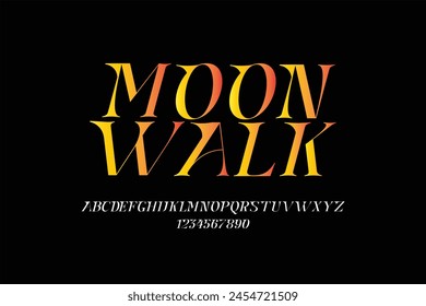 70'S Font Style. Classic Lettering Minimal Fashion Designs. Vintage concept. vector illustration