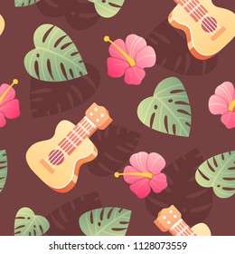 The 70's. Hot Summer seamless pattern.