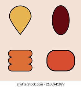 70s Retro Badges Bundle Set