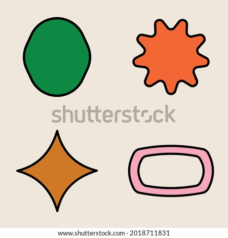 70s Retro Badges Bundle Set