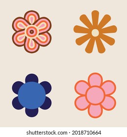 70s Retro Floral Bundle Set