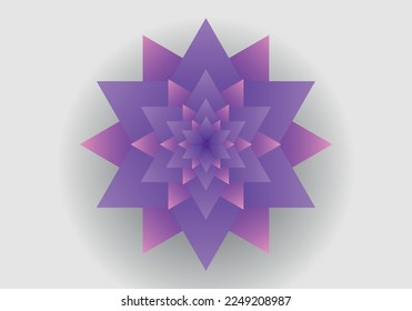 70s Retro floral shape. 60s and 70s Retro style and Aesthetic.