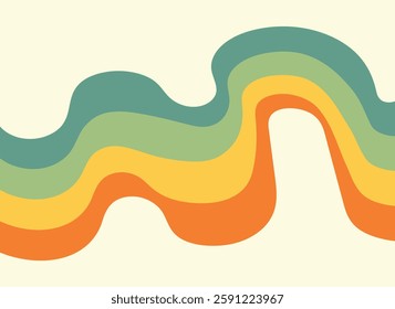 70s retro lines background. Vintage colourful stripes banner, backdrop and wallpaper vector.retro vintage 70s style stripes background poster lines	
