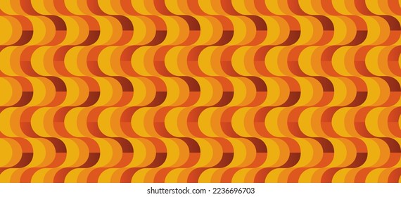 70's retro modern pattern background material vector illustration
