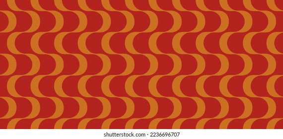 70's retro modern pattern background material vector illustration