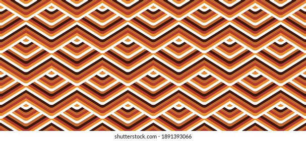 70's Retro Modern Pattern Material Vector Illustration	