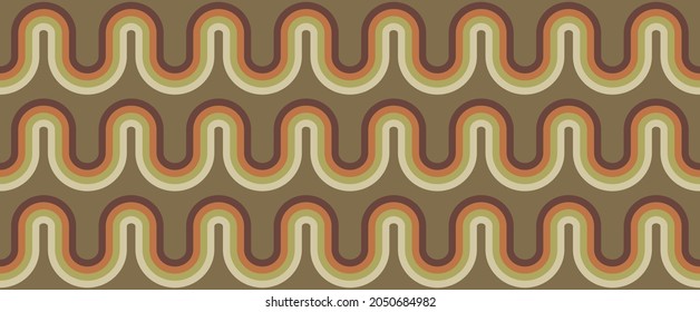 70's retro modern pattern material vector illustration	
