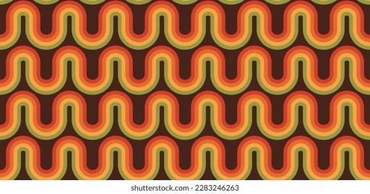 70's retro modern pattern seamless pattern vector illustration