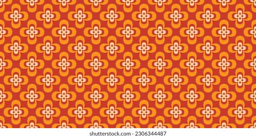 70's retro modern pattern vector illustration