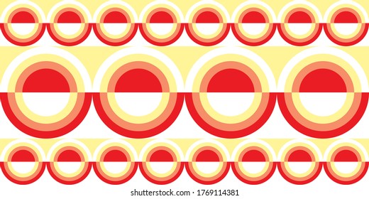 70's retro pattern material vector illustration