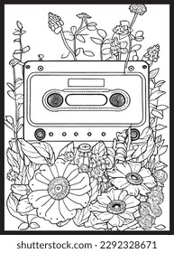 70s Retro  PLR Coloring Pages