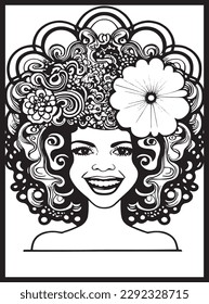70s Retro  PLR Coloring Pages