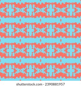 70's Retro Seamless Pattern. 60s and 70s Aesthetic Style. Dark blue and gold texture. Graphic modern pattern