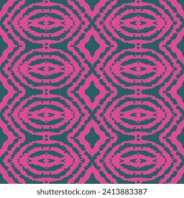 70's Retro Seamless Pattern. 60s and 70s Aesthetic Style. Atomic stylized backdrop.