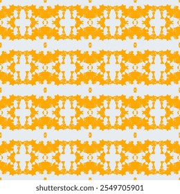 70's Retro Seamless Pattern. 60s and 70s Aesthetic Style. Handmade. Ethnic and tribal motifs.