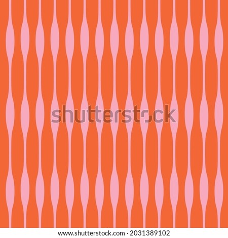 70's Retro Seamless Pattern. 60s and 70s Aesthetic Style.